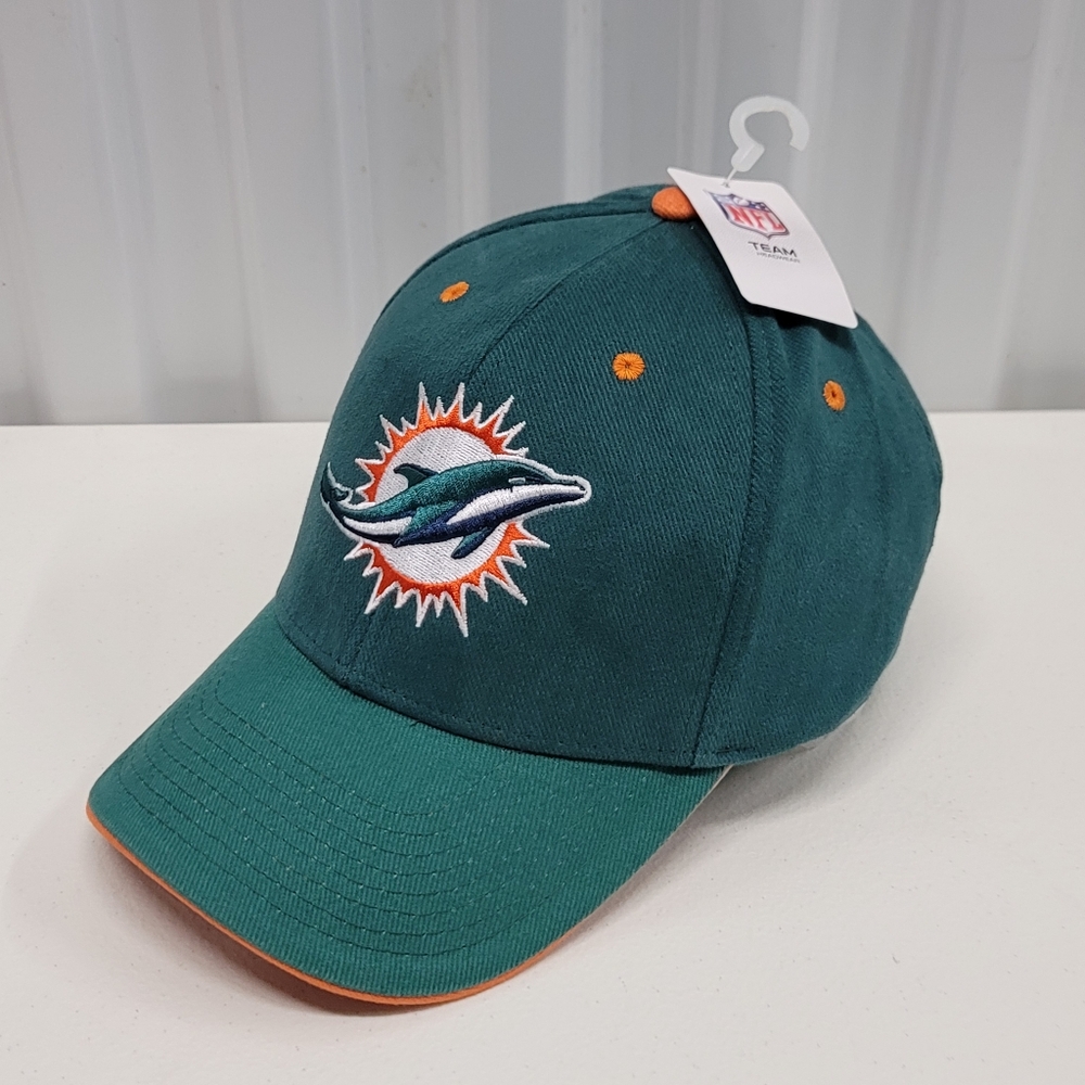 Miami Dolphins Strapback Hat Adult One Size Green NFL Team Brand New With Tag!